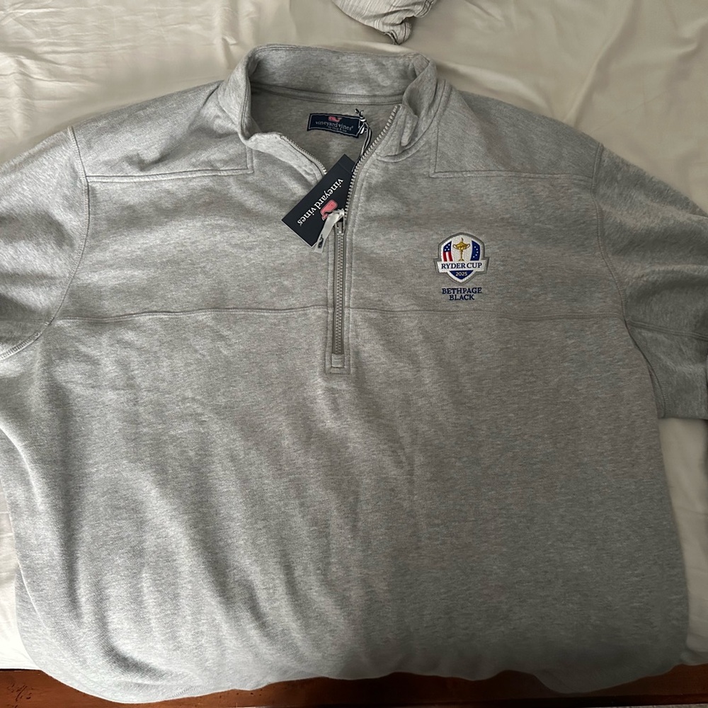 Ryder Cup Vineyard Vines Gray Quarter-Zip Pullover
